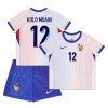 Maglia ufficiale Francia Kolo Muani 12 Trasferta Euro 2024 per Bambino